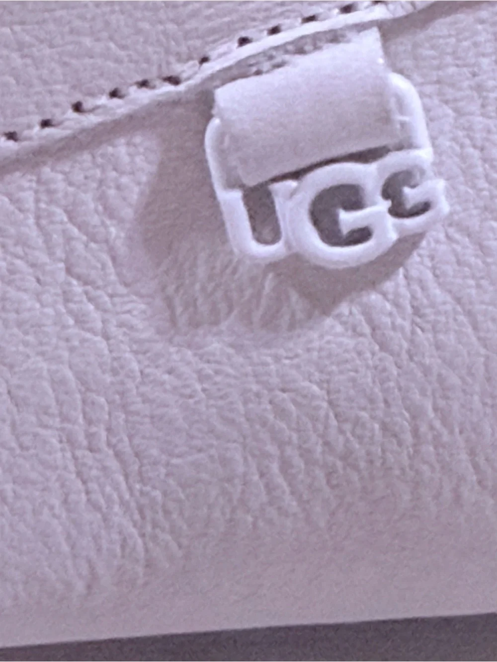 UGG White Leather Women's Driving Loafers